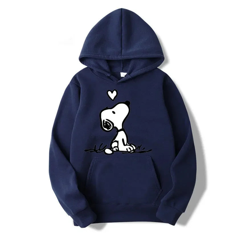 Nexari™ Snoopy Graphic Hoodie – Unisex Soft Fleece Pullover