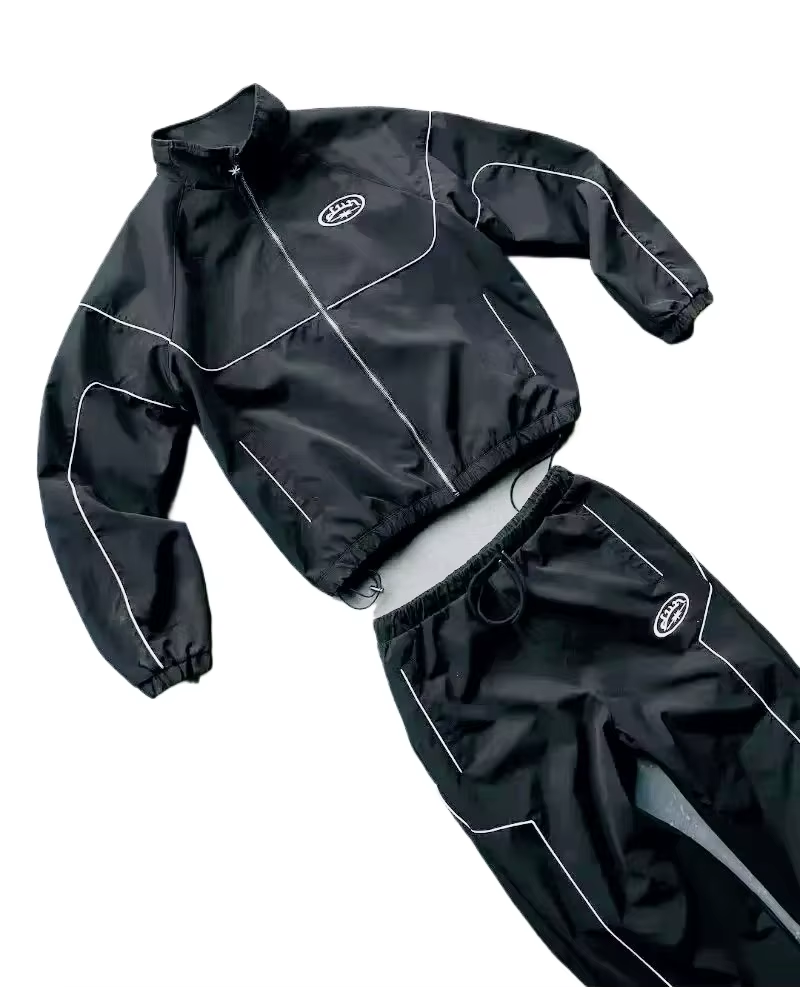 Gothic Style Fashion Suit Loose Letter Print Zip Hoodie Men'S Y2K Rock Hip Hop Street Hundred Super David Clothes Men'S Clothing