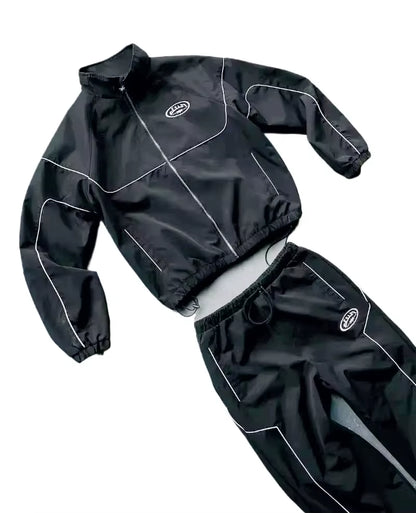 Gothic Style Fashion Suit Loose Letter Print Zip Hoodie Men'S Y2K Rock Hip Hop Street Hundred Super David Clothes Men'S Clothing