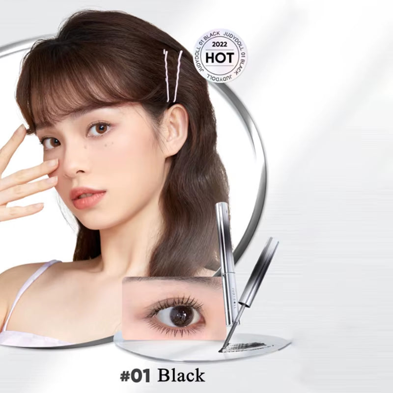 Judydoll Waterproof Silk Fiber Mascara – Long Curling Black Lash Extension Effect