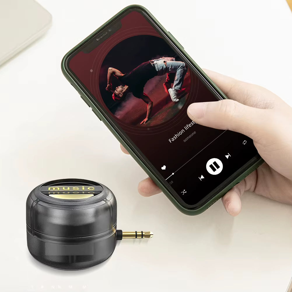 Portable Mini Speaker – Type-C / 3.5mm Plug-In Mobile Phone External Sound Amplifier
