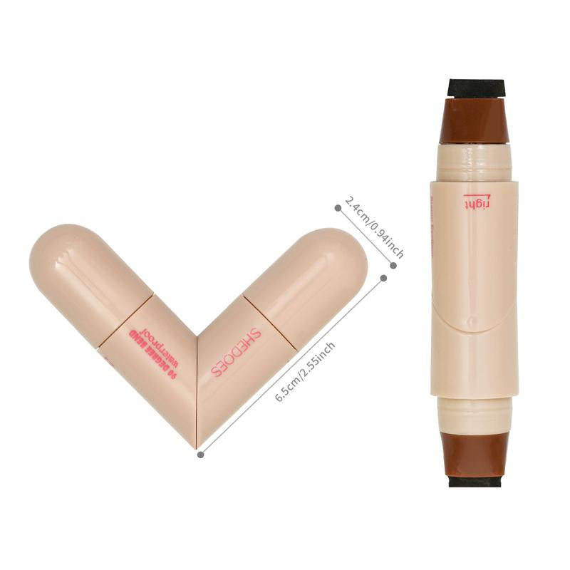 Rotating Double-Ended Eyeliner Pen, Long Lastingrotating Eyeliner Stamp Pen, Eye Makeup Tool Forwomen & Girls, Professional Daily Makeupaccessories,Cosmetic.