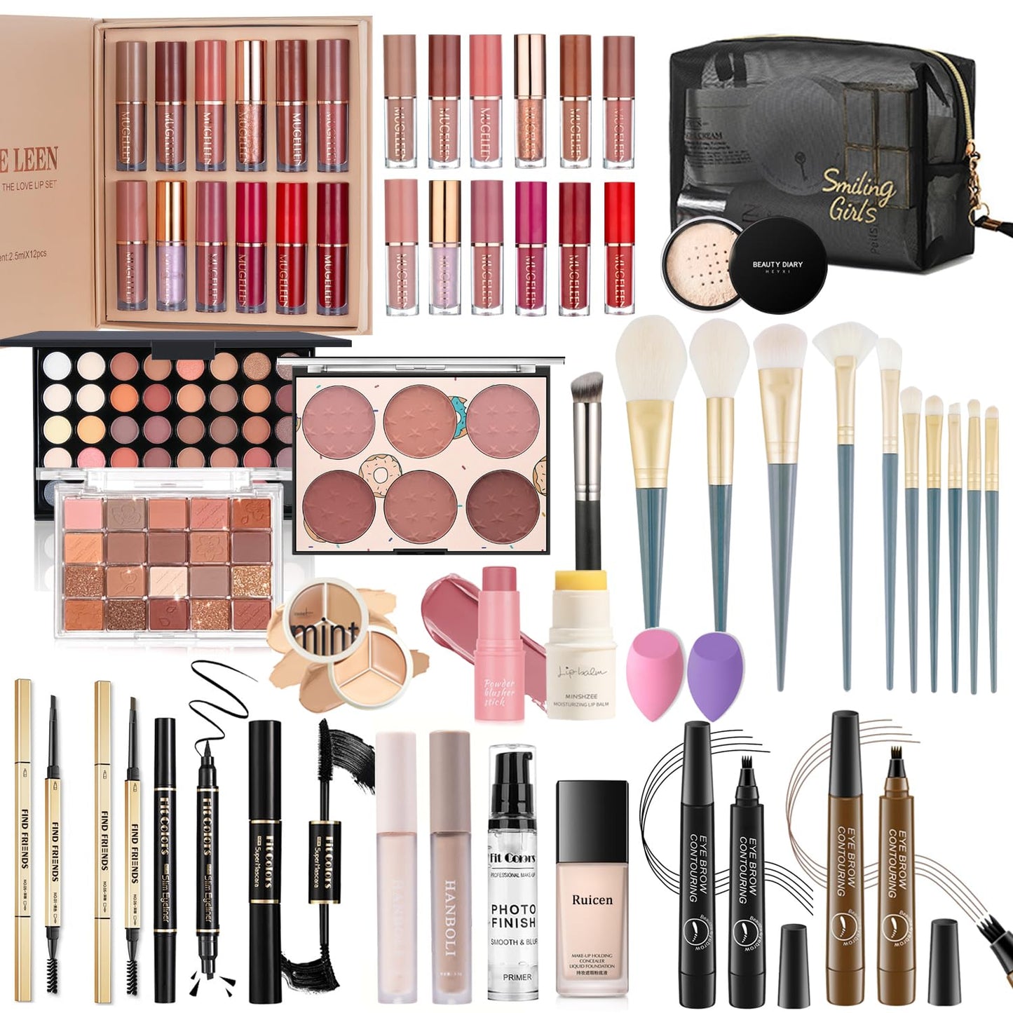 Makeup Kit for Women Full Kit, Makeup Set, Makeup Sets for Women Girls Teens, Maquillaje Para Mujer, Make up Set Includes Foundation 40 Color Eyeshadow Lipgloss Etc Cosmetic Makeup Kit for Girls