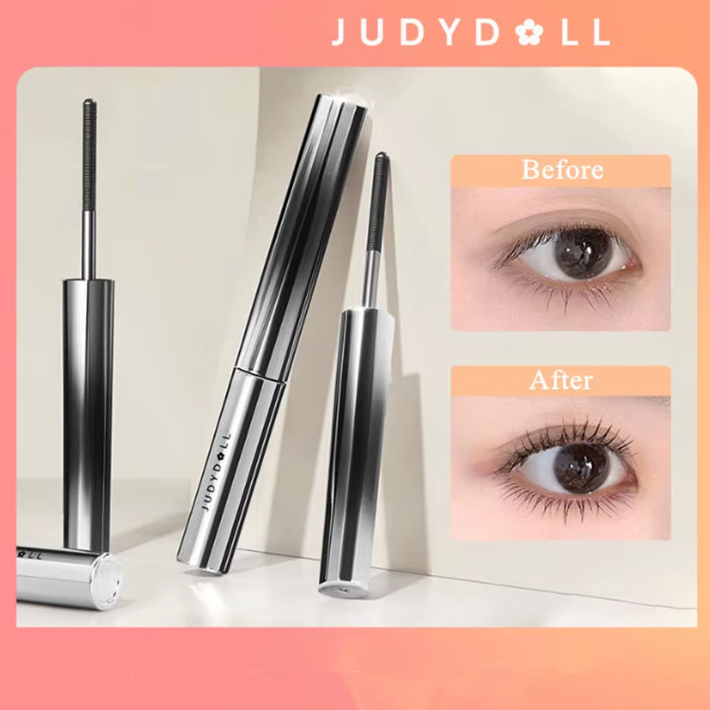 Judydoll Waterproof Silk Fiber Mascara – Long Curling Black Lash Extension Effect