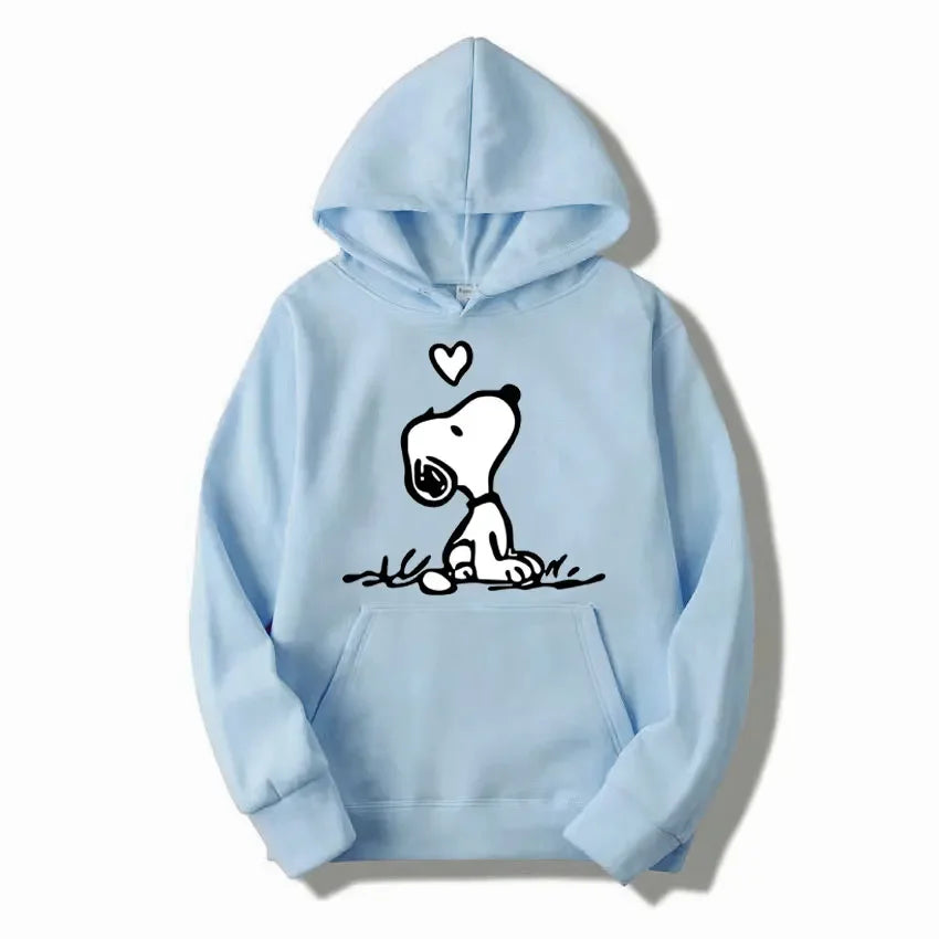 Nexari™ Snoopy Graphic Hoodie – Unisex Soft Fleece Pullover