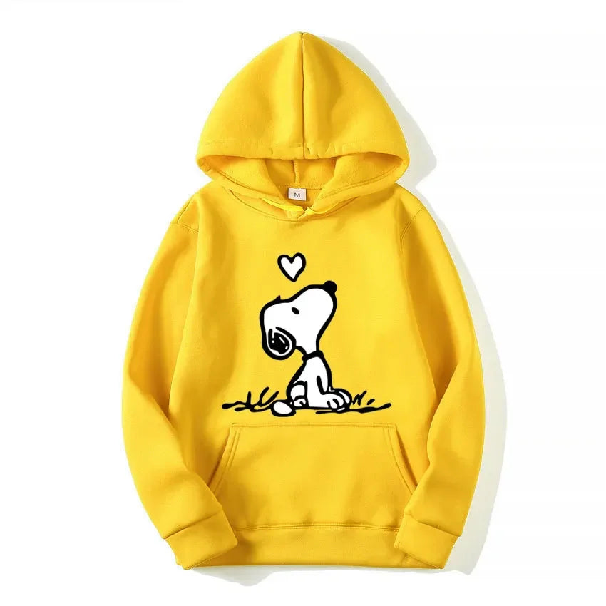 Nexari™ Snoopy Graphic Hoodie – Unisex Soft Fleece Pullover