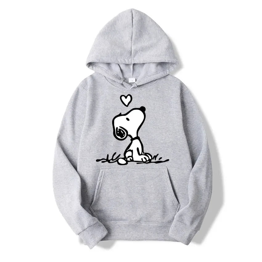 Nexari™ Snoopy Graphic Hoodie – Unisex Soft Fleece Pullover