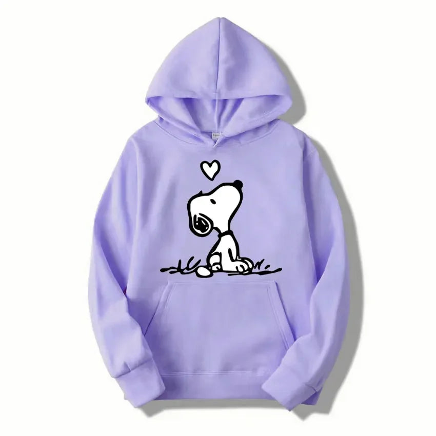 Nexari™ Snoopy Graphic Hoodie – Unisex Soft Fleece Pullover