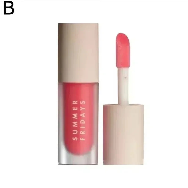 Fashion  Cherry Pink Sugar Vanilla Lip Balm Moisturizing Lipstick Set Soft Tube Mirror Lip Gloss Lip Makeup Care