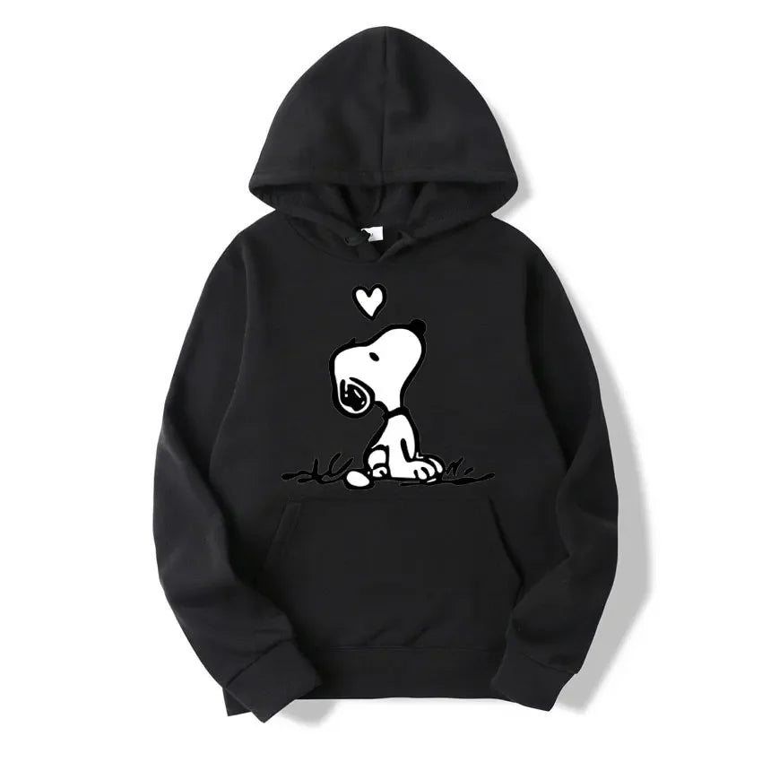 Nexari™ Snoopy Graphic Hoodie – Unisex Soft Fleece Pullover