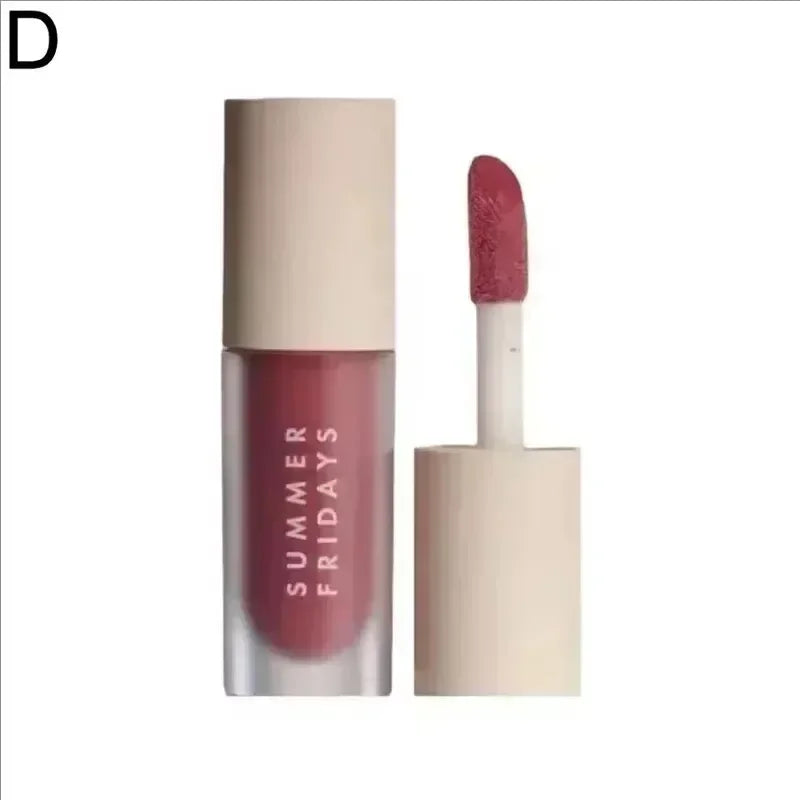Fashion  Cherry Pink Sugar Vanilla Lip Balm Moisturizing Lipstick Set Soft Tube Mirror Lip Gloss Lip Makeup Care