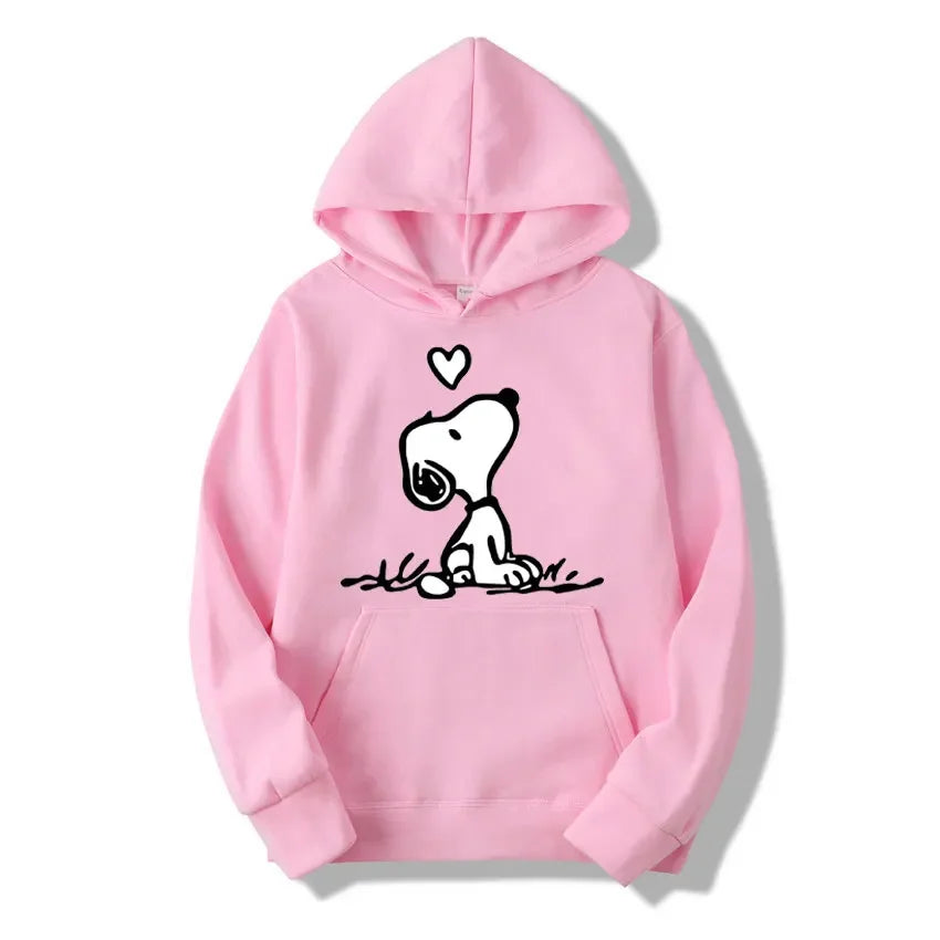 Nexari™ Snoopy Graphic Hoodie – Unisex Soft Fleece Pullover