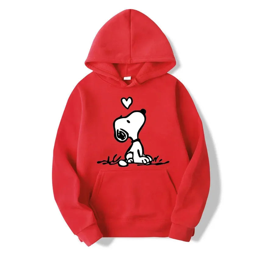 Nexari™ Snoopy Graphic Hoodie – Unisex Soft Fleece Pullover