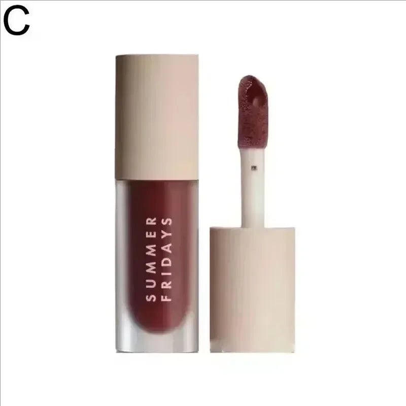 Fashion  Cherry Pink Sugar Vanilla Lip Balm Moisturizing Lipstick Set Soft Tube Mirror Lip Gloss Lip Makeup Care
