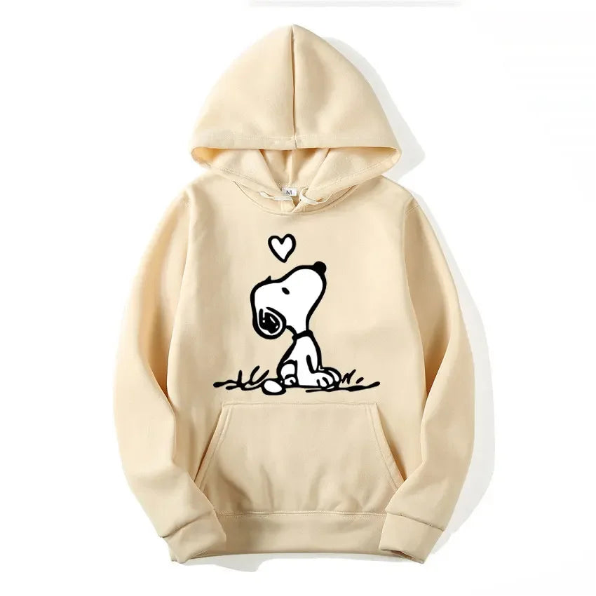 Nexari™ Snoopy Graphic Hoodie – Unisex Soft Fleece Pullover