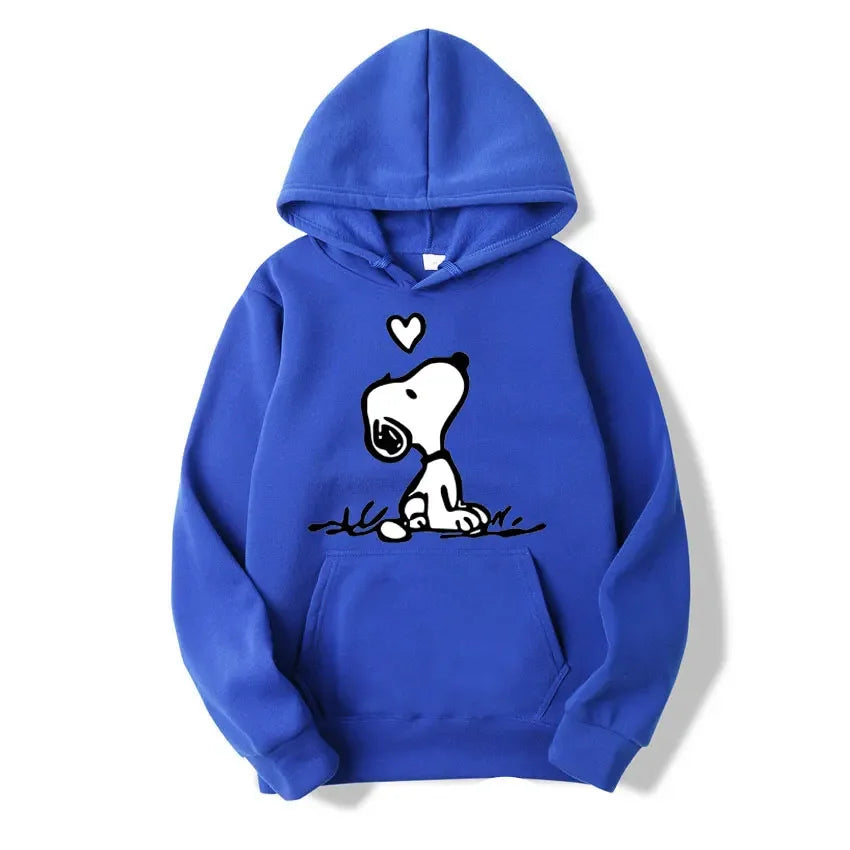 Nexari™ Snoopy Graphic Hoodie – Unisex Soft Fleece Pullover