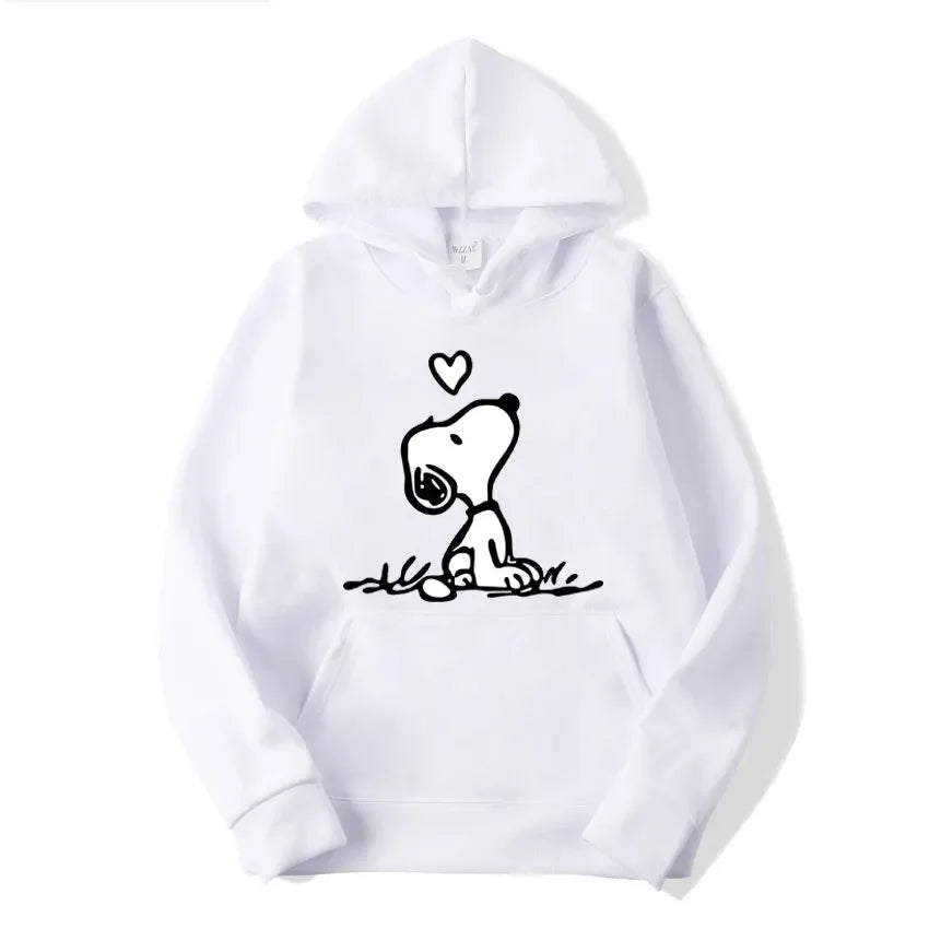 Nexari™ Snoopy Graphic Hoodie – Unisex Soft Fleece Pullover